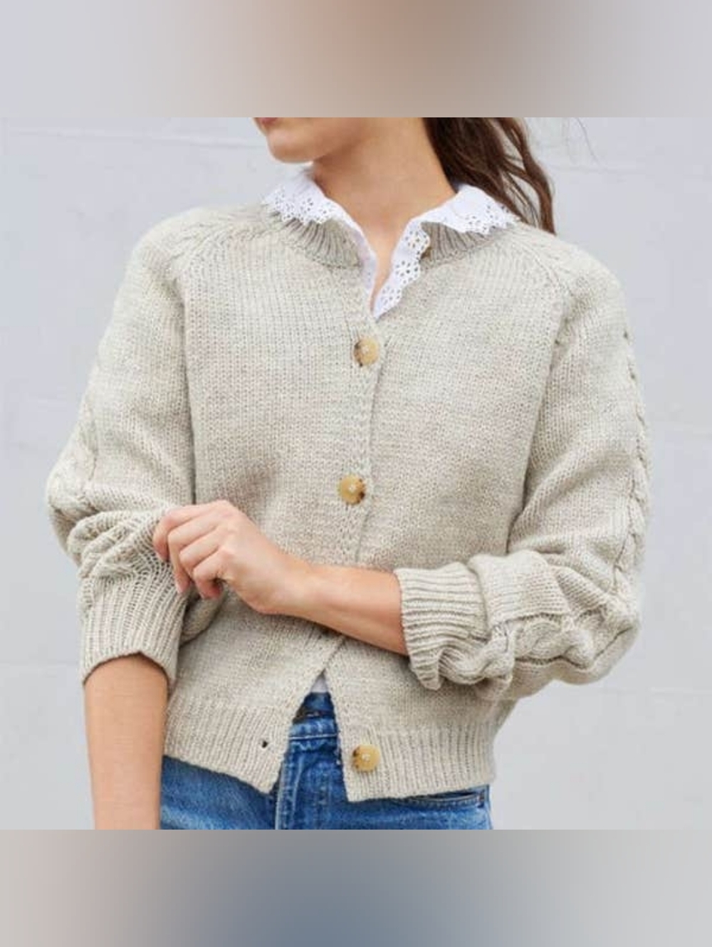 Jessie Loeffler Randall Lindy Oatmeal Cardigan